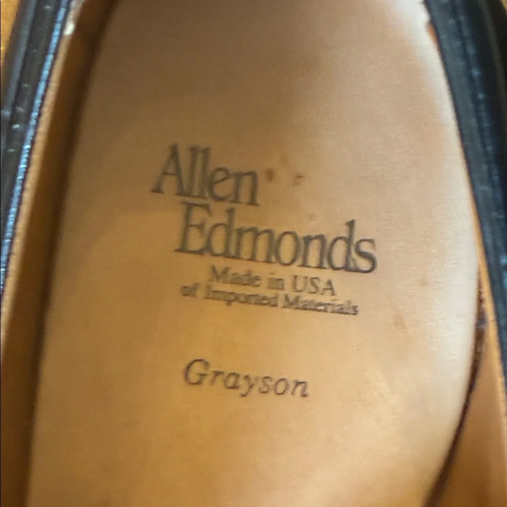 Allen Edmonds Black Leather Cordovan Tassel Loafers